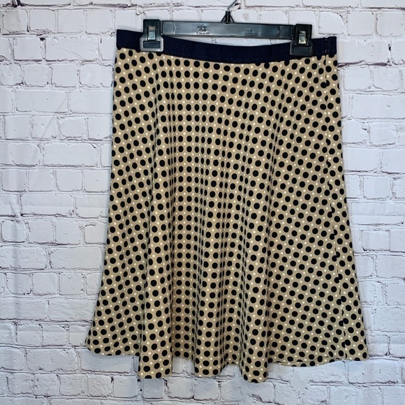 Ann Taylor Tan and Navy Skirt size 8 - Picture 1 of 7
